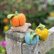 Woolly Needle Felted  Pumpkins