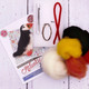 Atlantic Puffin Needle Felting Kit Contents