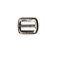 Gunmetal 20mm Waistcoat Buckle