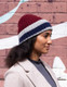 Toft | Knitting Kit |  Stripe Hat Kit | Beetroot