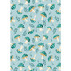 Teal Spotted Toadstools on Bright Blue | Printed Wincyette | 30520.103