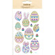 Assorted Easter Egg Crystal Stickers | 14 Stickers | Habico