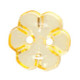 Transparent Daisy Buttons - 12 mm | Yellow | Trimits Buttons