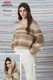 Chardonnay - Ladies V Neck Sweater and Snood Chunky Knitting Pattern | Adriafil Filnovo Digital Download