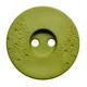 2 Hole Button with Textured Sides | 20mm | Lime Green | Dill Buttons