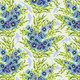 Floral Reef By Tula Pink | Shadow Sharks - Marine | Free Spirit | PWTP267.Marine