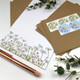 Ink and Snail Writing Sets, 12 Sheets of Writing Paper with 6 Envelopes + 6 Stickers | Daisies