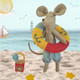 Little Mouse at the seaside | Wool Felt Craft Kit | Advanced