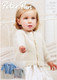 Baby & Childs Round and V neck Cardigan Patterns | Peter Pan Petite Fleur DK 1279