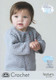  Tiny Tatty Teddy Baby & Childs Crocheted Cardigan Pattern | DMC Natura Just Cotton