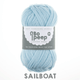WYS Bo Peep Luxury Baby DK Knitting Yarn, 50g | 144 Sail Boat