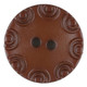  Dill Buttons | Brown with little circular edge | 13 mm 