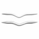 KnitPro Aluminium Kinky Cable Knitting Needles, Set of 2 | Size 6mm + 8mm - Main image