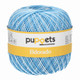 Puppets Eldorado 10 Tkt Crochet Cotton Yarn, 50g | 0056 Variegated  Sky Blue