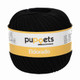 Puppets Eldorado 12 Tkt Crochet Cotton Yarn, 50g | 4251 Black
