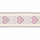 Berisfords | Rustic Heart Ribbon | 15mm | Half Metre Lengths | Pink