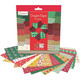 Christmas, Festive Patterned Origami Paper | 20 x 20cm | 70gsm | 60 Various Sheets + 1 Eye Sticker Sheet | Avenue Mandarine - Main1