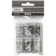 Creativ Company | Deco | Glitter and Sequins | Silver | 6 x 5g