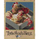 The 12 Days of Christmas fabric | Nutex | 87800 101 Metallic - 3 French Hens