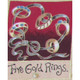 The 12 Days of Christmas fabric | Nutex | 87800 101 Metallic - 5 Gold Rings
