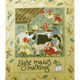 The 12 Days of Christmas fabric | Nutex | 87800 101 Metallic - with border