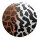 Dill Buttons | Leopard Print Buttons | White and Brown Gradient | 28mm