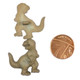 Tan T-Rex Button with Shank - 30 mm