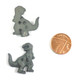 Brown T-Rex Button with Shank - 30 mm