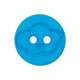 Blue circular buttons with smiling cloud | two holes | 12 mm