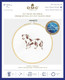 DMC Complete Cross Stitch Kits with 5" Embroidery Hoop | Happy Dachshund Design