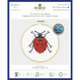 DMC Complete Cross Stitch Kit with Embroidery Hoop | Seven Spot Ladybird