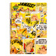 Clairefontaine Asterix Spiralbound Notebook | Comic Panel Designs | Yellow