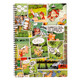 Clairefontaine Asterix Spiralbound Notebook | Comic Panel Designs | Green