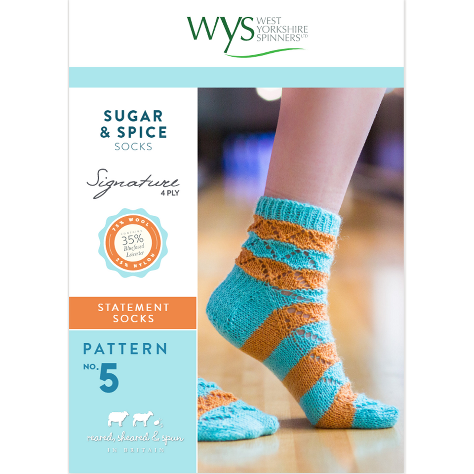 Seascape Sock Knitting Pattern WYS Signature 4 Ply Knitting Yarn DBP0159 Digital Download