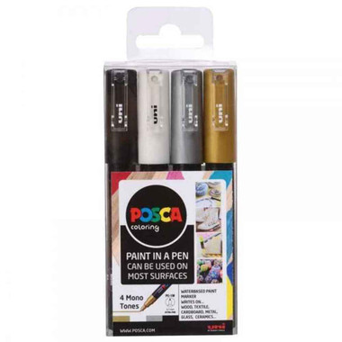 Uni POSCA Fine Bullet Tip Permanent Specialty Marker - 8 per pack -- 1 pack