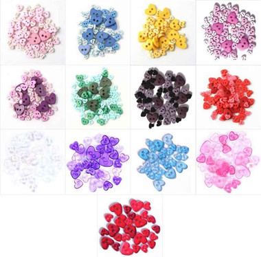 Trimmits Heart Shaped Mini Buttons
