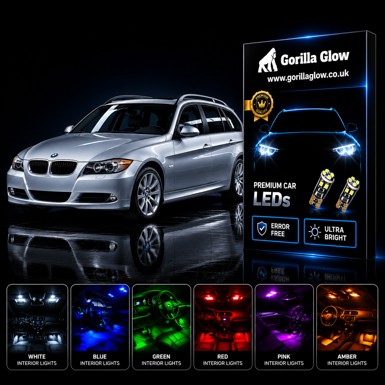 BMW E91 3 Series Estate Full Interior LED Kit