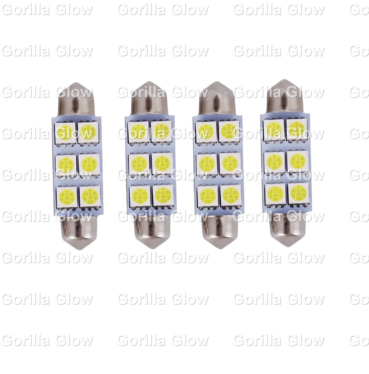 4 x 41mm Festoon LEDs White/Blue/Red/Green/Pink