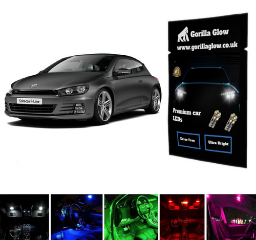 VW Scirocco III MK3 Full White Interior LED Kit