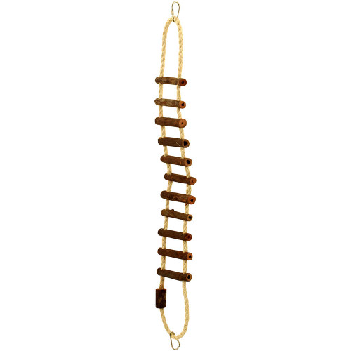 Natural Log Ladder Bridge Parrot Climbing Toy - Large 4