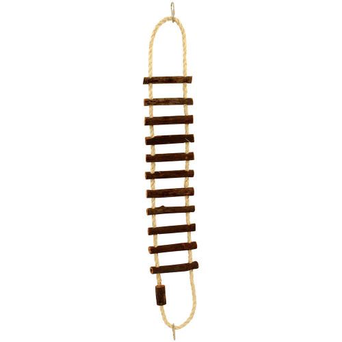 Natural Log Ladder Bridge Parrot Climbing Toy - Large 2