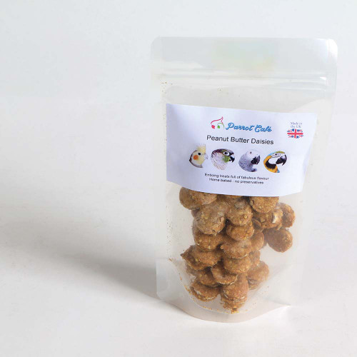 Parrot Cafe Peanut Butter Daisies Parrot Treat - 100g