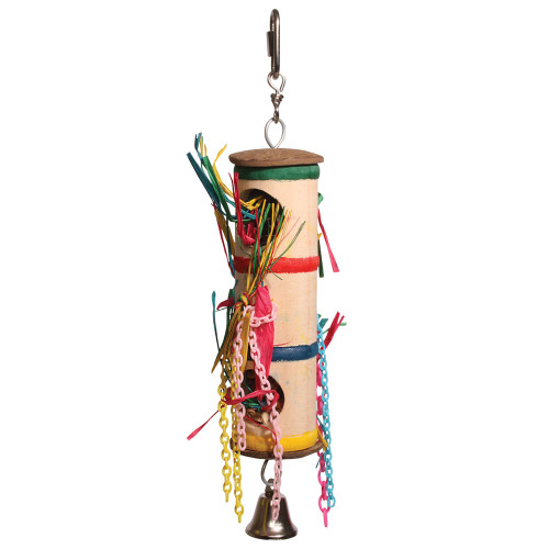 Foraging Barrel Parrot Toy 1