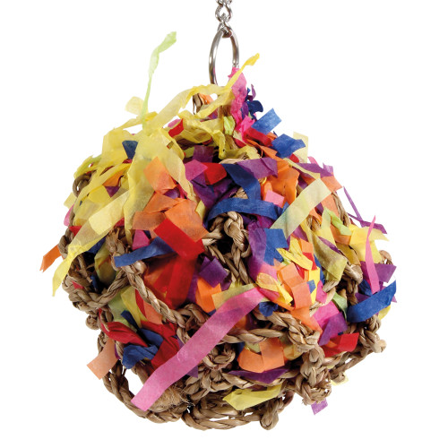 Shreddable Foraging Ball Parrot Toy - Small 3