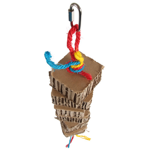 Blocks & Knots Chunky Cardboard Parrot Toy - Large 2