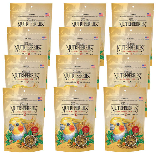Lafeber NutriBerries Original Budgie & Cockatiel - 284g - Case of 12