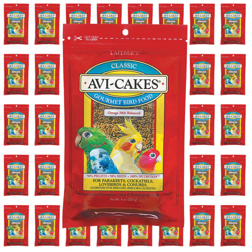 Lafeber Original AviCakes Cockatiel and Budgie Treat 230g Case of 50