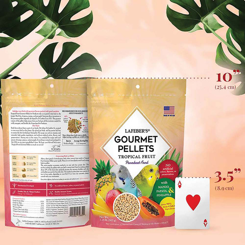 Lafeber Gourmet Pellets Tropical Fruit 567g Complete Budgie Food Case of 12
