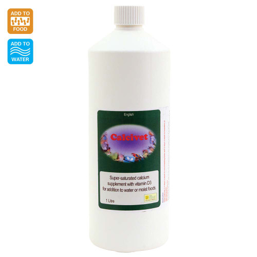 Calcivet 1 Litre Liquid Calcium and D3 Bird Supplement