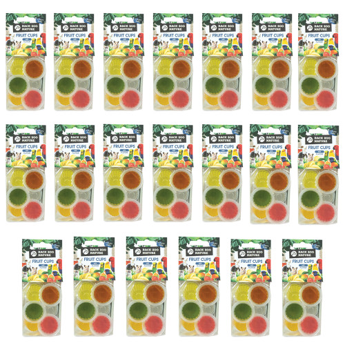 Packs of 6 Assorted Jelly Cups Parrot Treats Case of 20